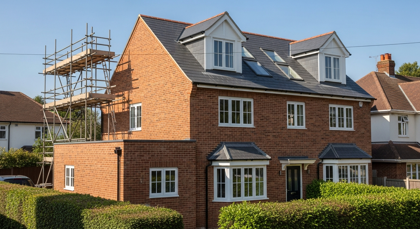 Completed home extension